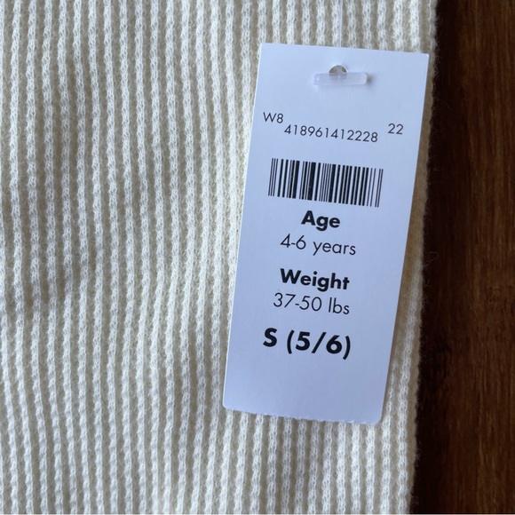 Toy Story Aliens Long Sleeve Shirt Boy Small 5/6 Off White Thermal Waffle Disney - Picture 5 of 9